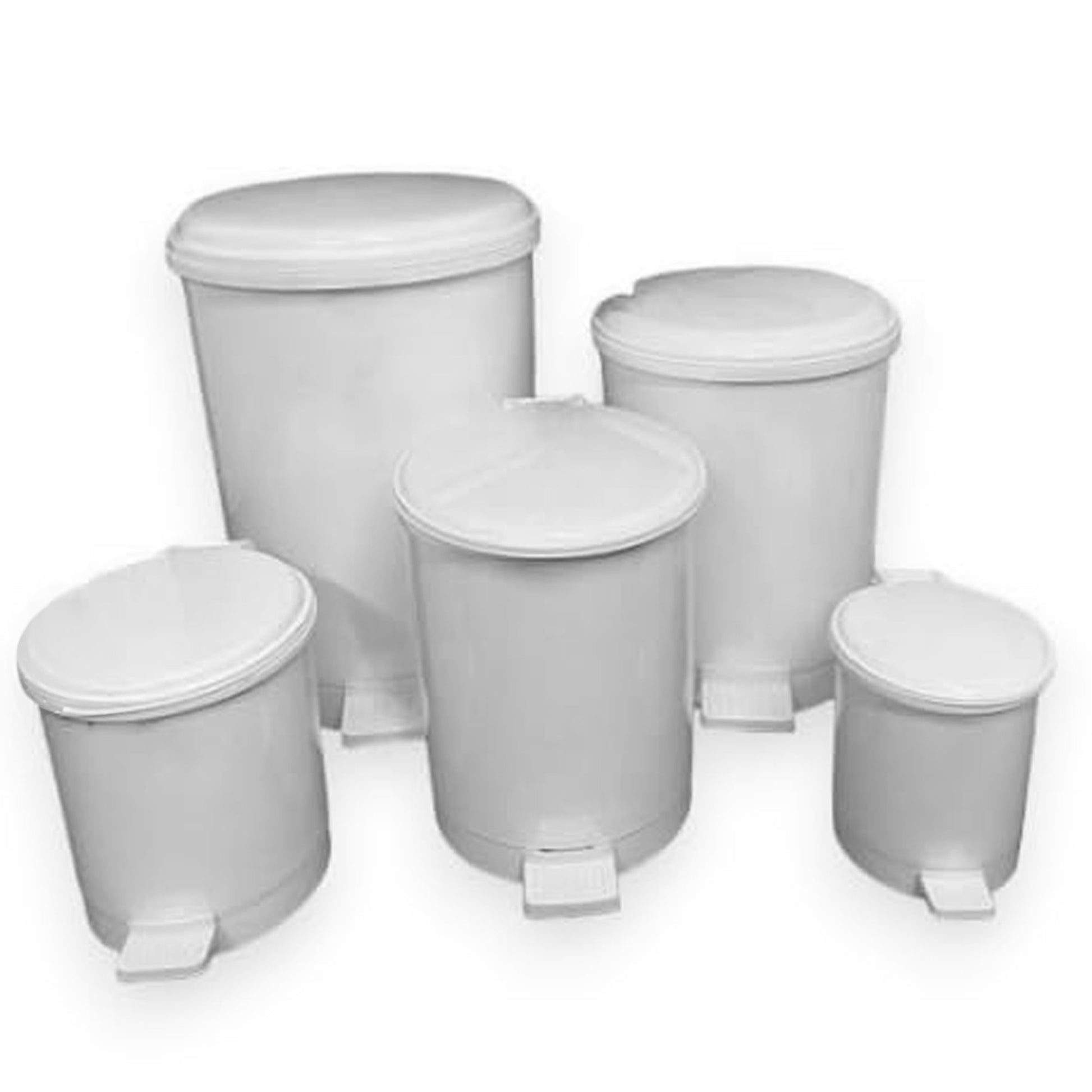 Chabrias Ltd White Waste Bin With Removable Liner, 3-40 Litre, Recycling Bin, Commercial Utility Waste, Pedal Bin, Indoor Bins For Kitchen, White Bin, Office Bin - Premium Home from Chabrias Ltd - Just £123.49! Shop now at Chabrias Ltd