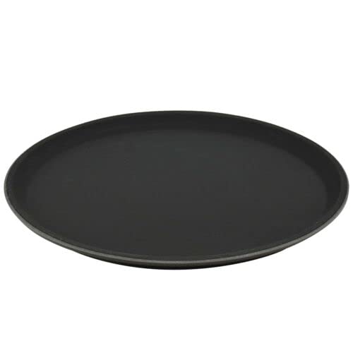 16" Non Slip Round Serving Tray, Anti Slip Tableware and Bar Serving Tray for Drinks, Home Kitchenware, Bars and Restaurants - Premium Home from Chabrias Ltd - Just £9.99! Shop now at Chabrias Ltd