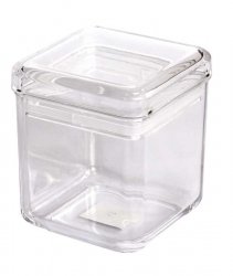 28oz Square Storage Jar, Sealed Lid. MS, Foodsafe, Container, Canister, Plastic - Premium Home from Chabrias Ltd - Just £7.59! Shop now at Chabrias Ltd