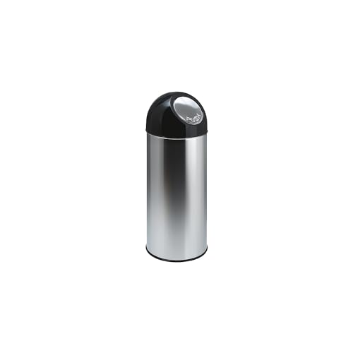Chabrias Stainless Steel Kitchen Bin - Hygienic, Easy to Use, 55L Capacity, Push Top Lid, - Premium BISS from Chabrias Ltd - Just £42.74! Shop now at Chabrias Ltd