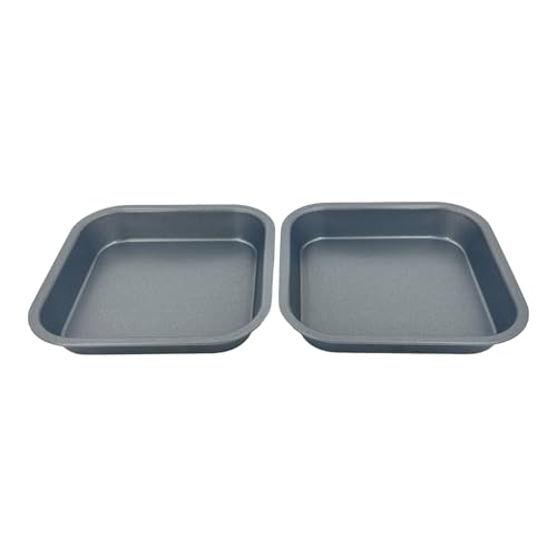 2 x Non-Stick Square Sandwich Brownie Tin (8 Inch) - Premium Kitchen from Samuel Groves - Just £9.49! Shop now at Chabrias Ltd