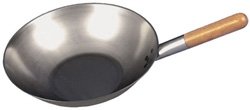 Samuel Groves Made in England 1817 13" Black Iron Flat Base Wok 330MM X 90MM - Premium Kitchen from Samuel Groves - Just £31.35! Shop now at Chabrias Ltd