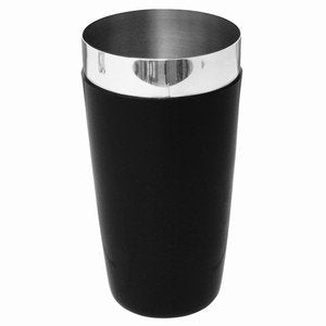 Vinyl Boston Cocktail Tin Black | Boston Shaker Can, Professional Boston Cocktail Shaker - Vinyl Coated for Extra Grip & Flair Bartending - Premium Kitchen from Chabrias Ltd - Just £7.99! Shop now at Chabrias Ltd