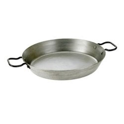 Samuel Groves Paella Pan Wide and Shallow BBQ Cooking Strong Carbon Steel Construction for Cooking Mediterranean Dishes Made in England - Premium Kitchen from Samuel Groves - Just £27! Shop now at Chabrias Ltd