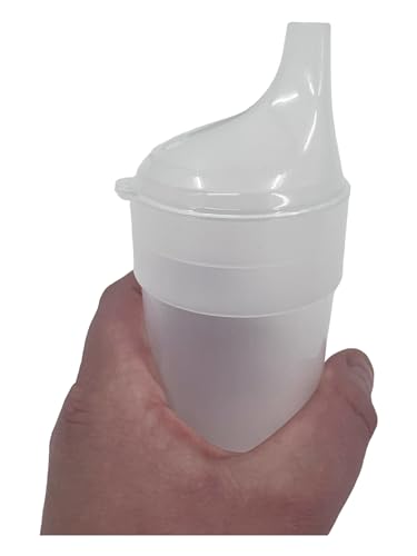 Chabrias Ltd 2 Pack - Clear, Wide Spout, Feeding Beakers - 200ml Autoclavable, Microwave Safe and Spill-Proof UK Made - Premium Kitchen from Chabrias Ltd - Just £8.99! Shop now at Chabrias Ltd