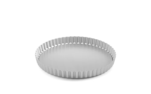 Chabrias Ltd Professional Silver Aluminium Loose Base Fluted Flan Tin, Tart and Quiche Tin - Premium Kitchen from Chabrias Ltd - Just £9.99! Shop now at Chabrias Ltd