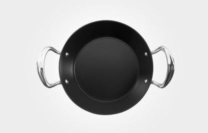 Samuel Groves Stainless Steel Non Stick 3-Ply Paella Pan – Rapid Heat Distribution, Durable Design, Riveted Handles, Induction Compatible, UK Made - Premium Kitchen from Samuel Groves - Just £99.99! Shop now at Chabrias Ltd