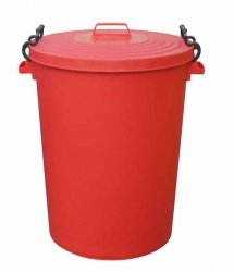 110 Litre Red Clip Bin Dustbin Recycling Bin Waste Bin by Chabrias Ltd - Premium BISS from Chabrias Ltd - Just £49.99! Shop now at Chabrias Ltd