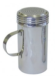 16oz DREDGER WITH HANDLE IDEAL FOR SUGAR,SALT.ICING,FLOUR,AND CAPPUCCINO - Premium Home from Chabrias Ltd - Just £5.69! Shop now at Chabrias Ltd