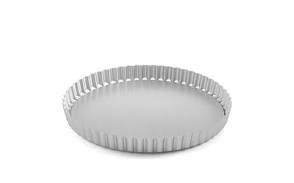 Chabrias Ltd Professional Silver Aluminium Loose Base Fluted Flan Tin, Tart and Quiche Tin - Premium Kitchen from Chabrias Ltd - Just £9.99! Shop now at Chabrias Ltd