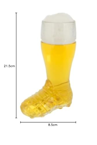 Chabrias Ltd Ultimate Beer Glass Football Rugby Boot Mug - Perfect for UEFA Euros, World Cup, and Soccer Fans! (Half Pint (10 oz / 284 ml)) - Premium Kitchen from Chabrias Ltd - Just £12.34! Shop now at Chabrias Ltd