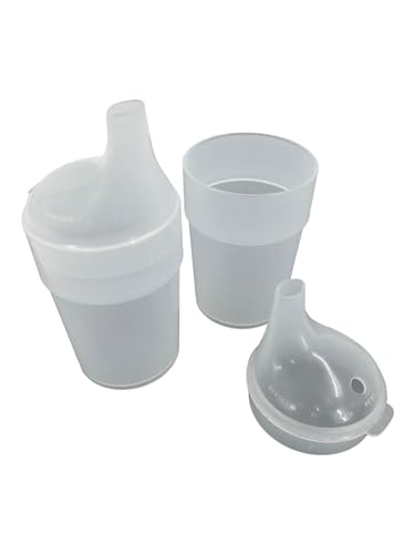 Chabrias Ltd 2 Pack - Clear, Wide Spout, Feeding Beakers - 200ml Autoclavable, Microwave Safe and Spill-Proof UK Made - Premium Kitchen from Chabrias Ltd - Just £8.99! Shop now at Chabrias Ltd