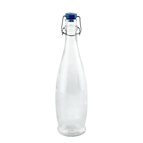 Chabrias Ltd 2 Glass Water Bottle With Swing Top Capacity: 1 Litre Borgonovo Made In Italy - Premium Home from Chabrias Ltd - Just £7.99! Shop now at Chabrias Ltd