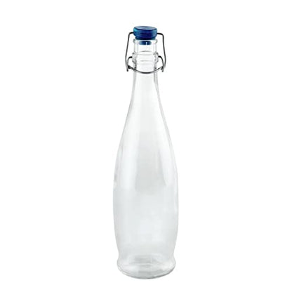 Chabrias Ltd 2 Glass Water Bottle With Swing Top Capacity: 1 Litre Borgonovo Made In Italy - Premium Home from Chabrias Ltd - Just £7.99! Shop now at Chabrias Ltd