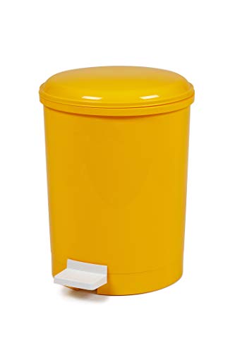 12 Litre Yellow White Medical Clinical Recycling Commercial, Home, School Utility Waste Trash Pedal Bin - Premium Home from Chabrias Ltd - Just £24.99! Shop now at Chabrias Ltd