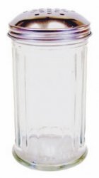 12oz GLASS DREDGER IDEAL FOR SUGAR,SALT.ICING,FLOUR,AND CAPPUCCINO - Premium Furniture from Chabrias Ltd - Just £7.59! Shop now at Chabrias Ltd