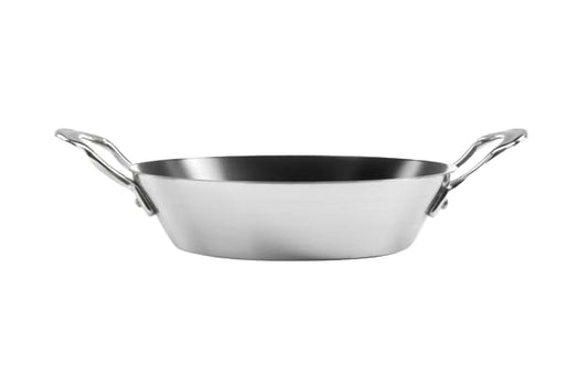 Samuel Groves Stainless Steel Non Stick 3-Ply Paella Pan – Rapid Heat Distribution, Durable Design, Riveted Handles, Induction Compatible, UK Made - Premium Kitchen from Samuel Groves - Just £99.99! Shop now at Chabrias Ltd