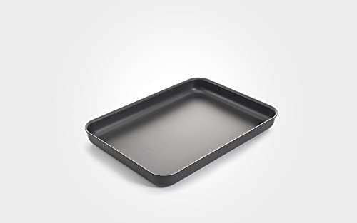 31cm/12" Bakewell Pan Hard Anodised Aluminium Shallow Roaster 318 x 216 x 38mm - Premium Kitchen from Chabrias Ltd - Just £9.99! Shop now at Chabrias Ltd