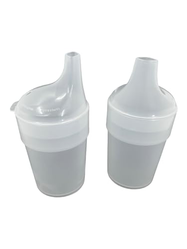 Chabrias Ltd 2 Pack - Clear, Wide Spout, Feeding Beakers - 200ml Autoclavable, Microwave Safe and Spill-Proof UK Made - Premium Kitchen from Chabrias Ltd - Just £8.99! Shop now at Chabrias Ltd