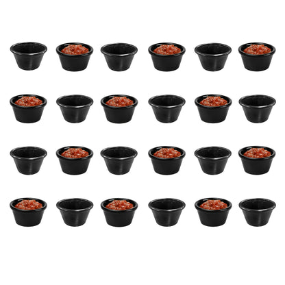 Black Plain Ramekins 1oz, 1.5oz, 2oz - Made in UK - Premium Ramekin from Chabrias Ltd - Just £11.99! Shop now at Chabrias Ltd