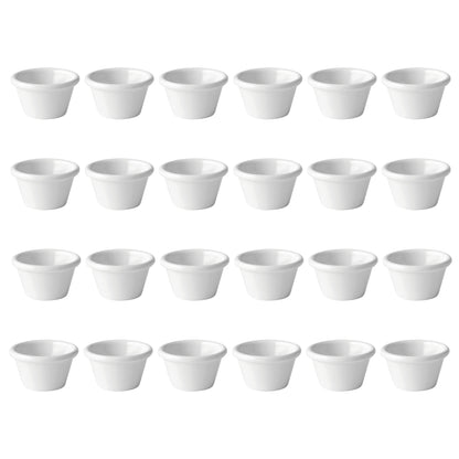 White Plain Ramekins 1oz, 1.5oz, 2oz - Made in UK - Premium Ramekin from Chabrias Ltd - Just £11.99! Shop now at Chabrias Ltd