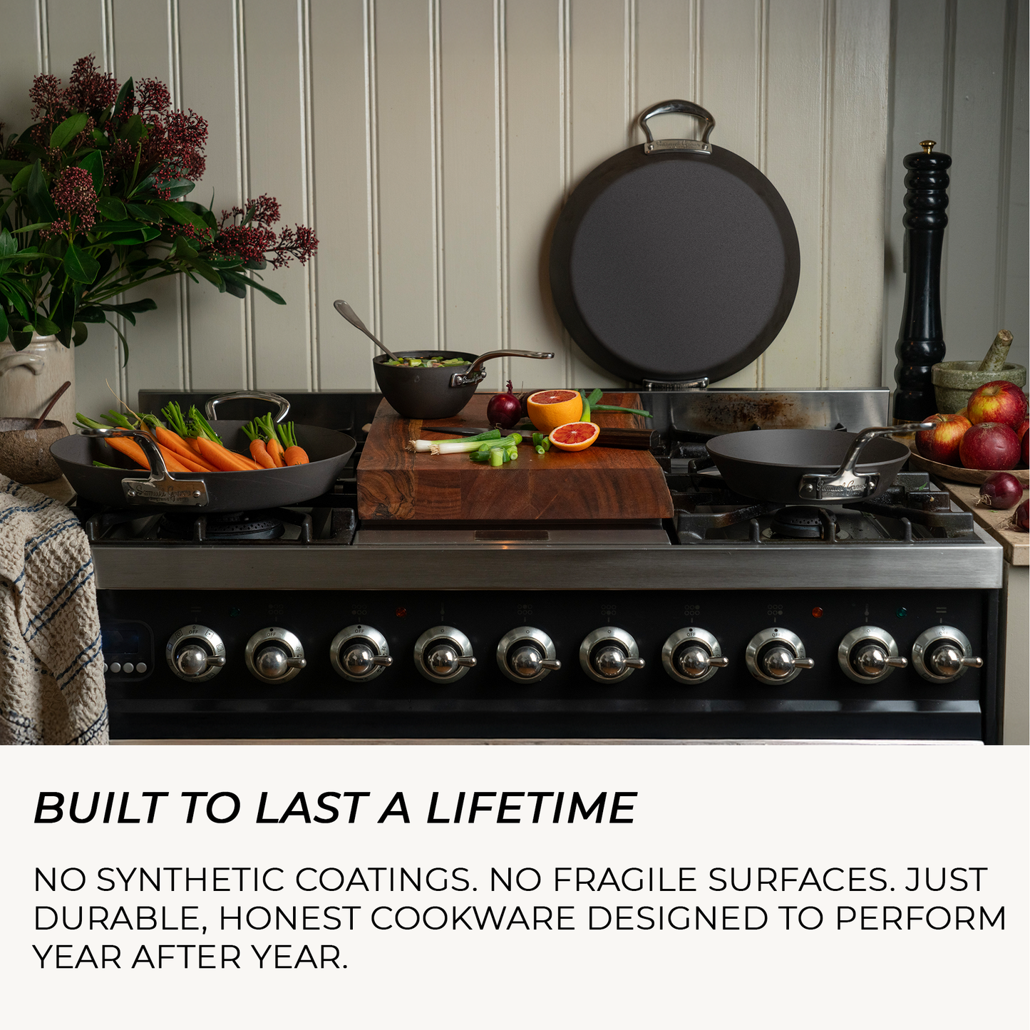 25cm carbon steel frying pan built to last lifetime professional cookware