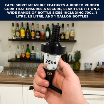 25ml Bar Optic Measure, Traditional Spirit Dispenser
