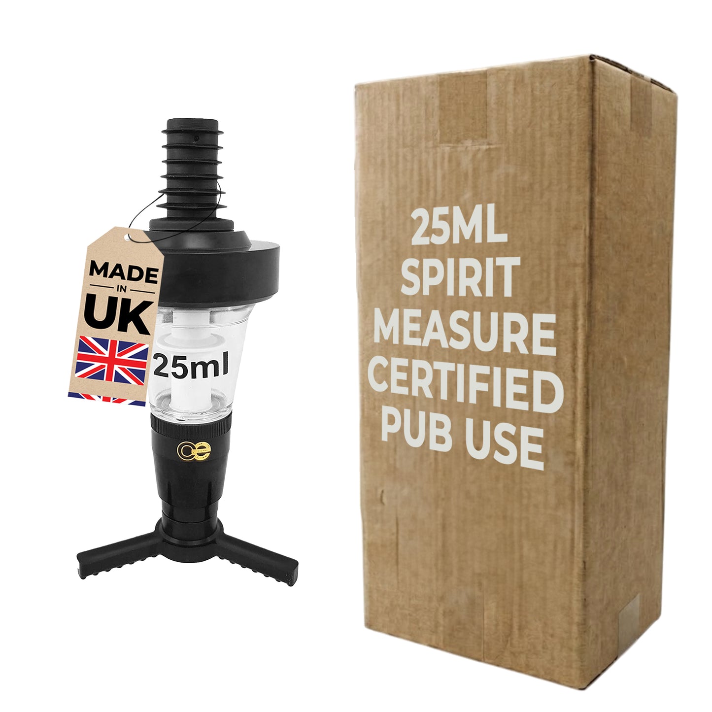 25ml Bar Optic Measure, Traditional Spirit Dispenser