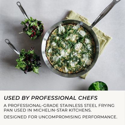 Samuel Groves - Classic Stainless Steel Tri-Ply Frying Pan, 26cm - Lifetime Guarantee