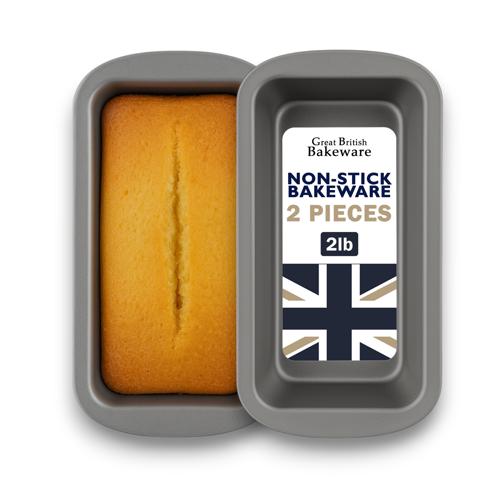 Non-Stick Loaf Tin, 2lb (2 piece) - Premium Kitchen from Chabrias Ltd - Just £11.99! Shop now at Chabrias Ltd
