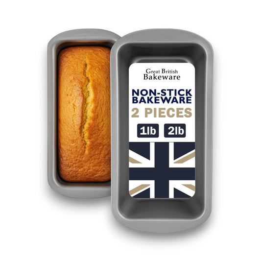 Non-Stick Loaf Tin Set, 1lb & 2lb (2 piece) - Premium Kitchen from Chabrias Ltd - Just £11.99! Shop now at Chabrias Ltd