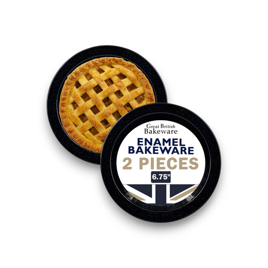 Vitreous Enamel Pie Dish, 6.75 Inch (2 piece) - Premium Kitchen from Chabrias Ltd - Just £12.99! Shop now at Chabrias Ltd