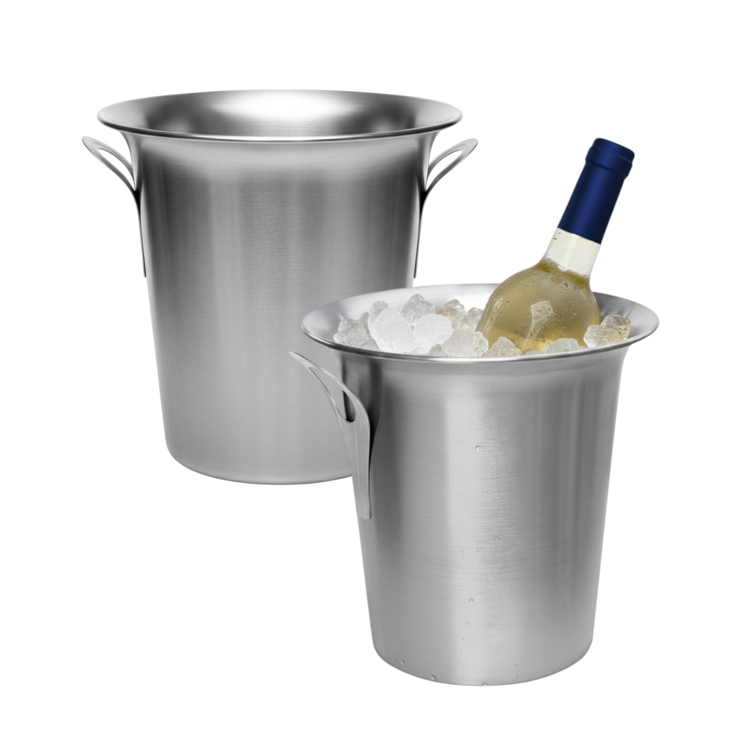 2 Pack - Premium Stainless Steel Ice Bucket 4.5L - Wine & Champagne Drinks Cooler for Parties, BBQs & Home Bars - Premium  from Chabrias Ltd - Just £27.99! Shop now at Chabrias Ltd