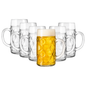 2 Pint German Beer Stein Glass – Set of 6 – Oktoberfest Glass UK