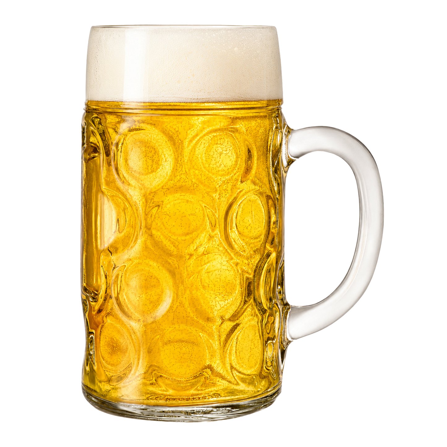 2 Pint German Beer Stein Glass – Set of 6 – Oktoberfest Glass UK