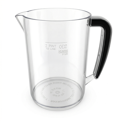 2 pint plastic jug 1.1l polycarbonate clear single pack uk