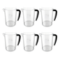 bulk 2 pint plastic jugs 6 pack catering drink pitchers polycarbonate UK