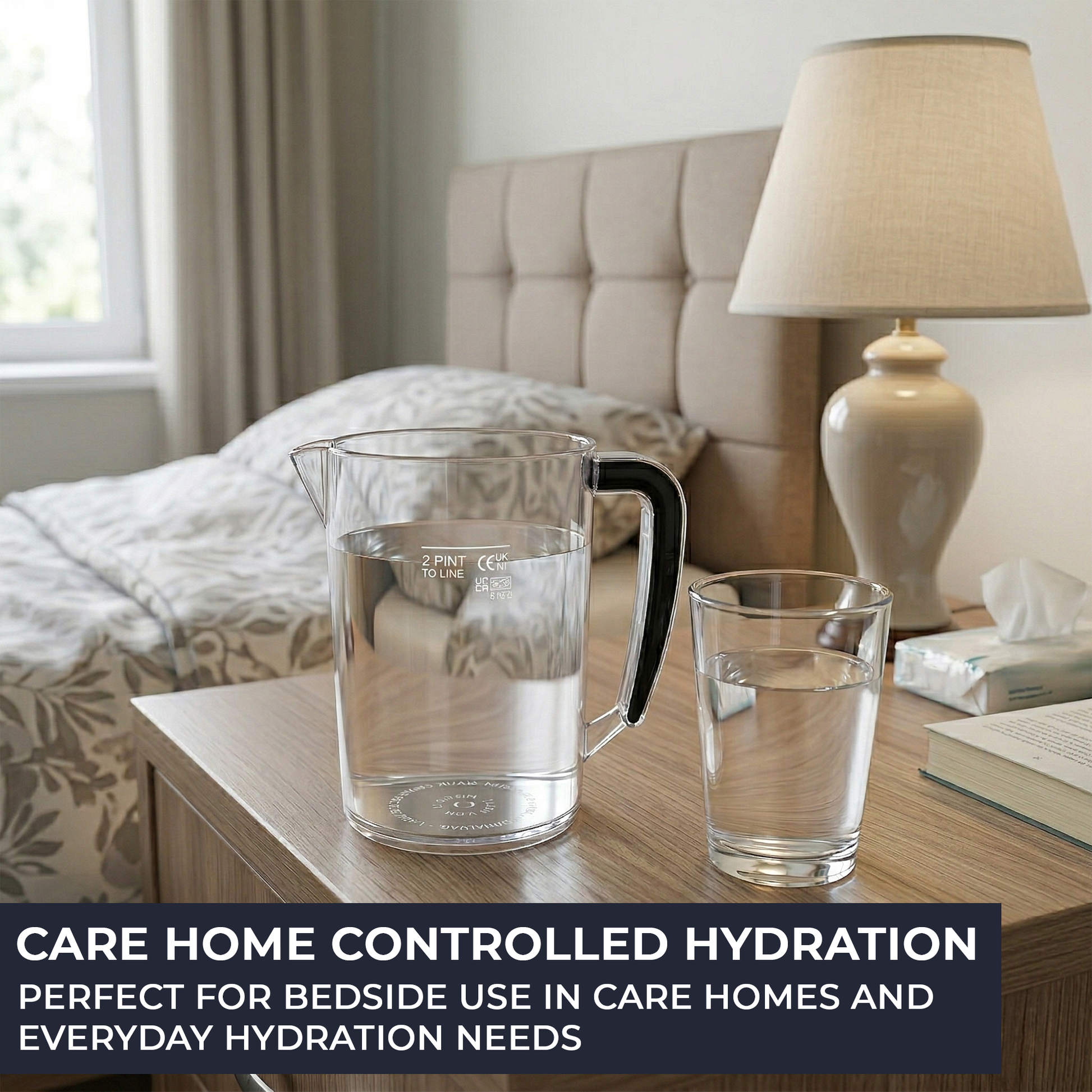 2 pint plastic jug serving water juice and cold drinks everyday use