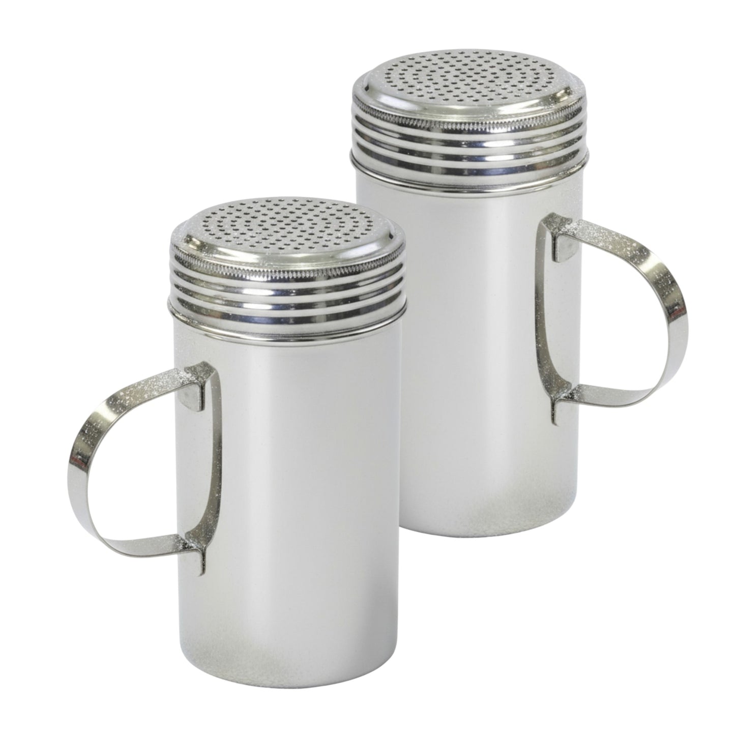 16oz Stainless Steel Flour & Sugar Dredger with Handle and Perforated Lid (2 Pack) - Premium Home from Chabrias Ltd - Just £9.99! Shop now at Chabrias Ltd