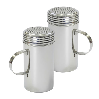 16oz Stainless Steel Flour & Sugar Dredger with Handle and Perforated Lid (2 Pack) - Premium Home from Chabrias Ltd - Just £9.99! Shop now at Chabrias Ltd