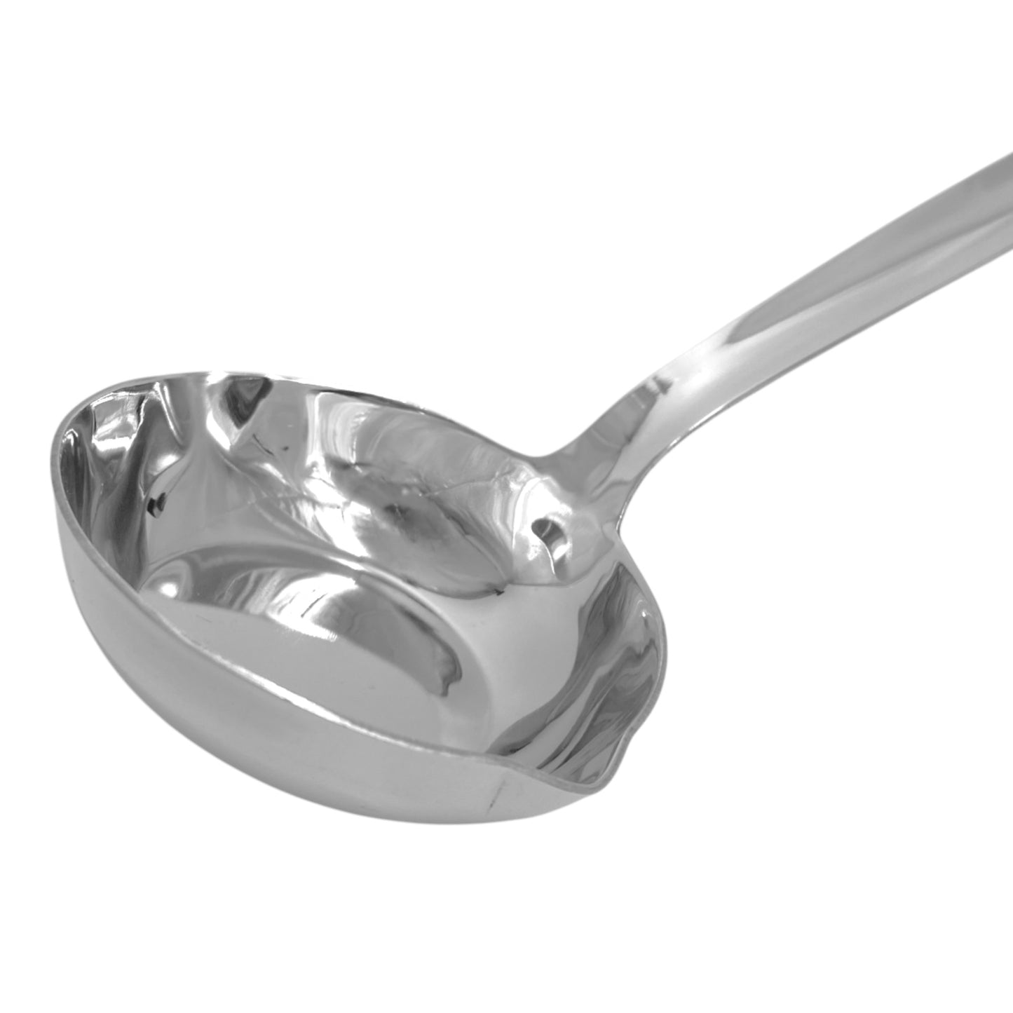 Le Buffet 1.35oz Sauce Ladle & Pouring Spout – Stainless Steel with Heat-Resistant Handle (Black) - Premium Kitchen from Chabrias Ltd - Just £7.99! Shop now at Chabrias Ltd