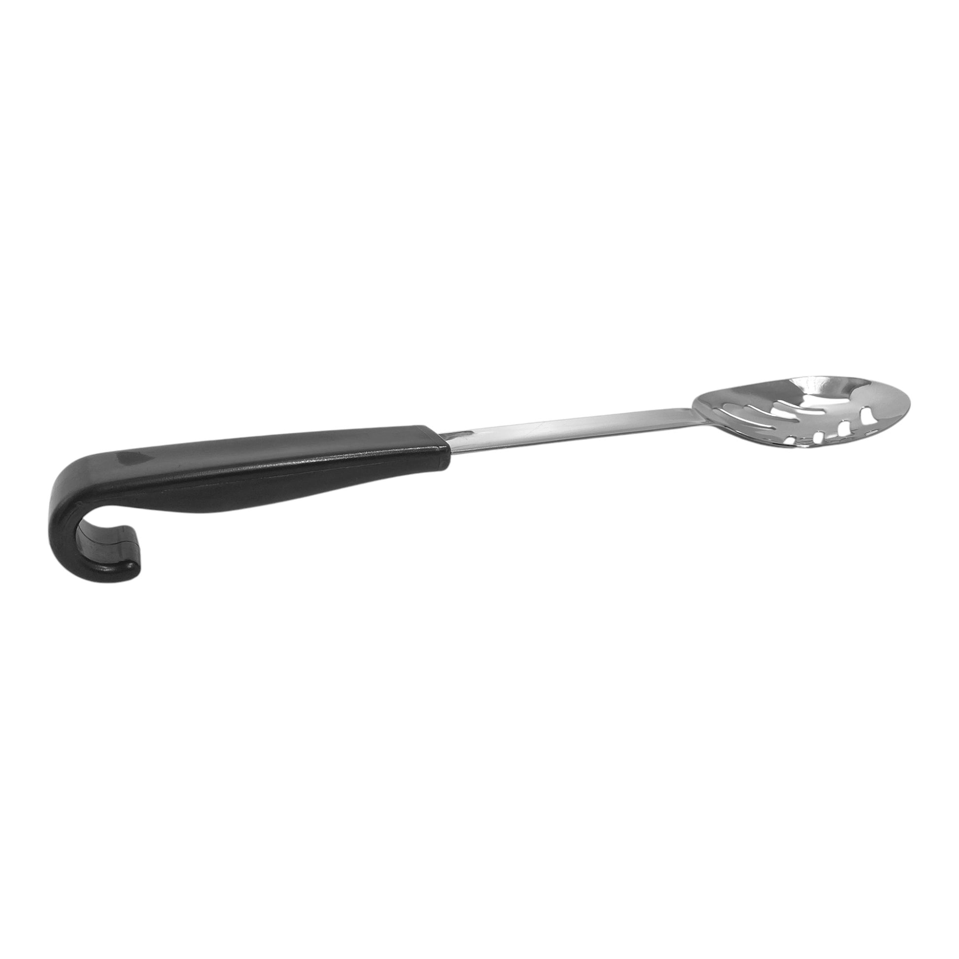 Le Buffet Slotted Scoop 9.5" – Stainless Steel with Heat-Resistant Handle (Black) - Premium Kitchen from Chabrias Ltd - Just £7.99! Shop now at Chabrias Ltd