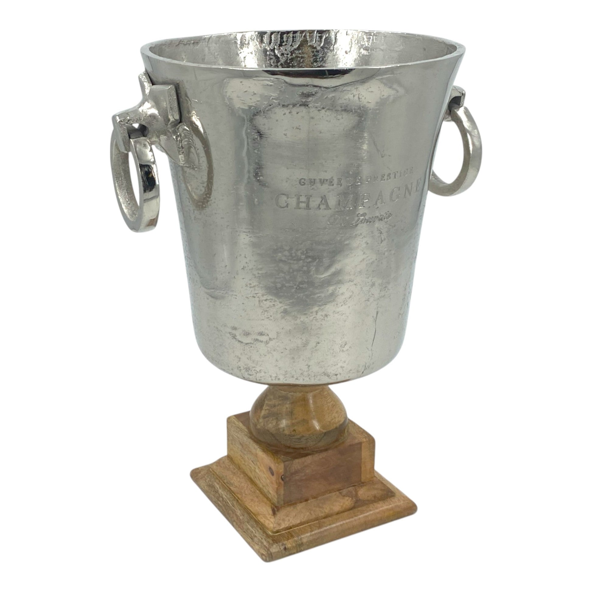 Deluxe 6.5 Litre Vintage "Cuvée de Prestige Champagne" Bucket on Elegant Wooden Stand - Premium Kitchen from Chabrias Ltd - Just £67.99! Shop now at Chabrias Ltd