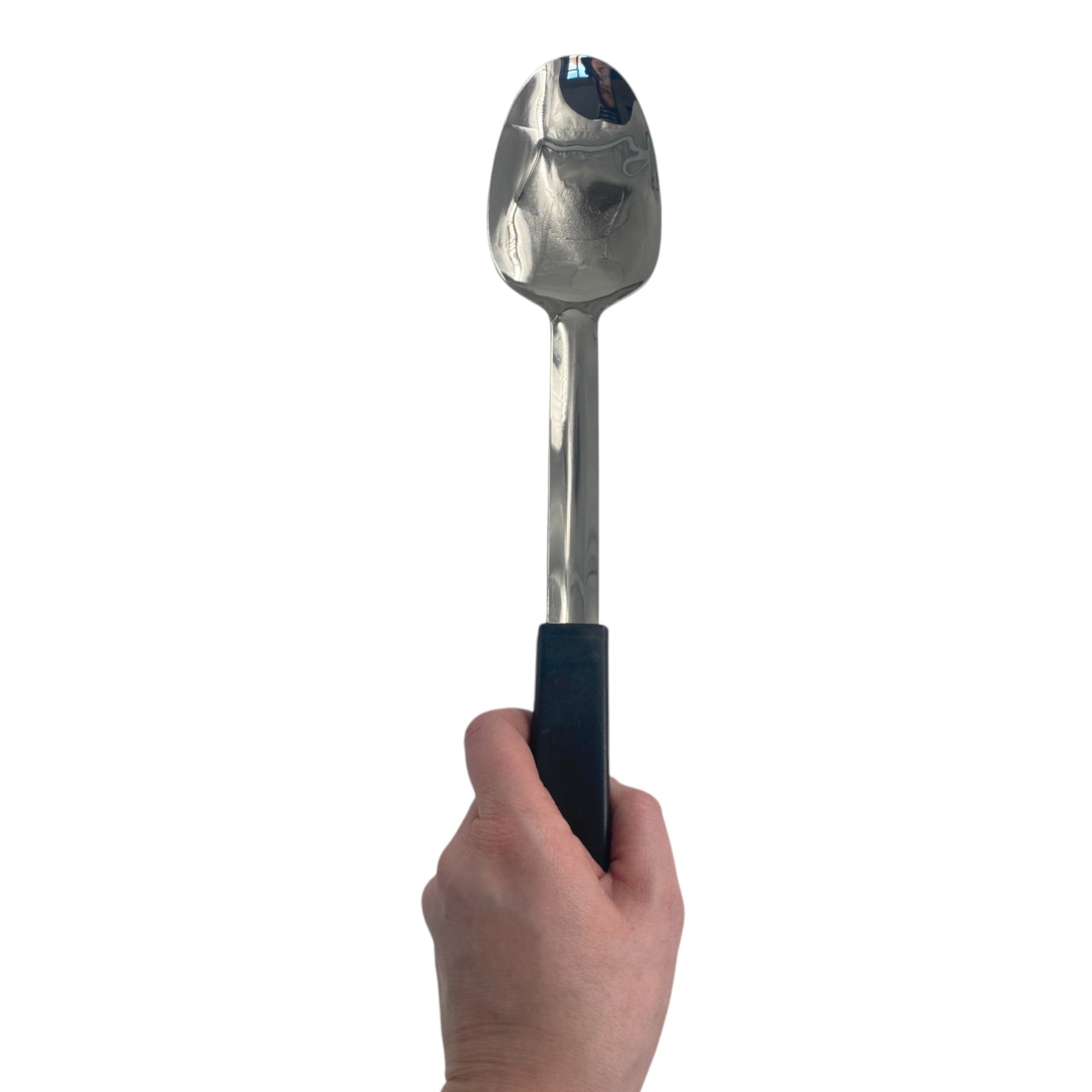 Le Buffet Serving Spoon 30cm – Stainless Steel with Heat-Resistant Handle (Black) - Premium Kitchen from Chabrias Ltd - Just £7.99! Shop now at Chabrias Ltd