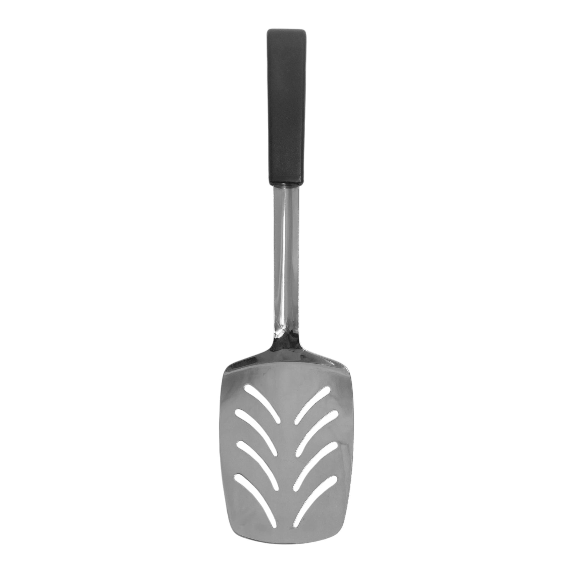 Le Buffet Slotted Turner – Stainless Steel with Heat-Resistant Handle (Black) - Premium Kitchen from Chabrias Ltd - Just £7.99! Shop now at Chabrias Ltd