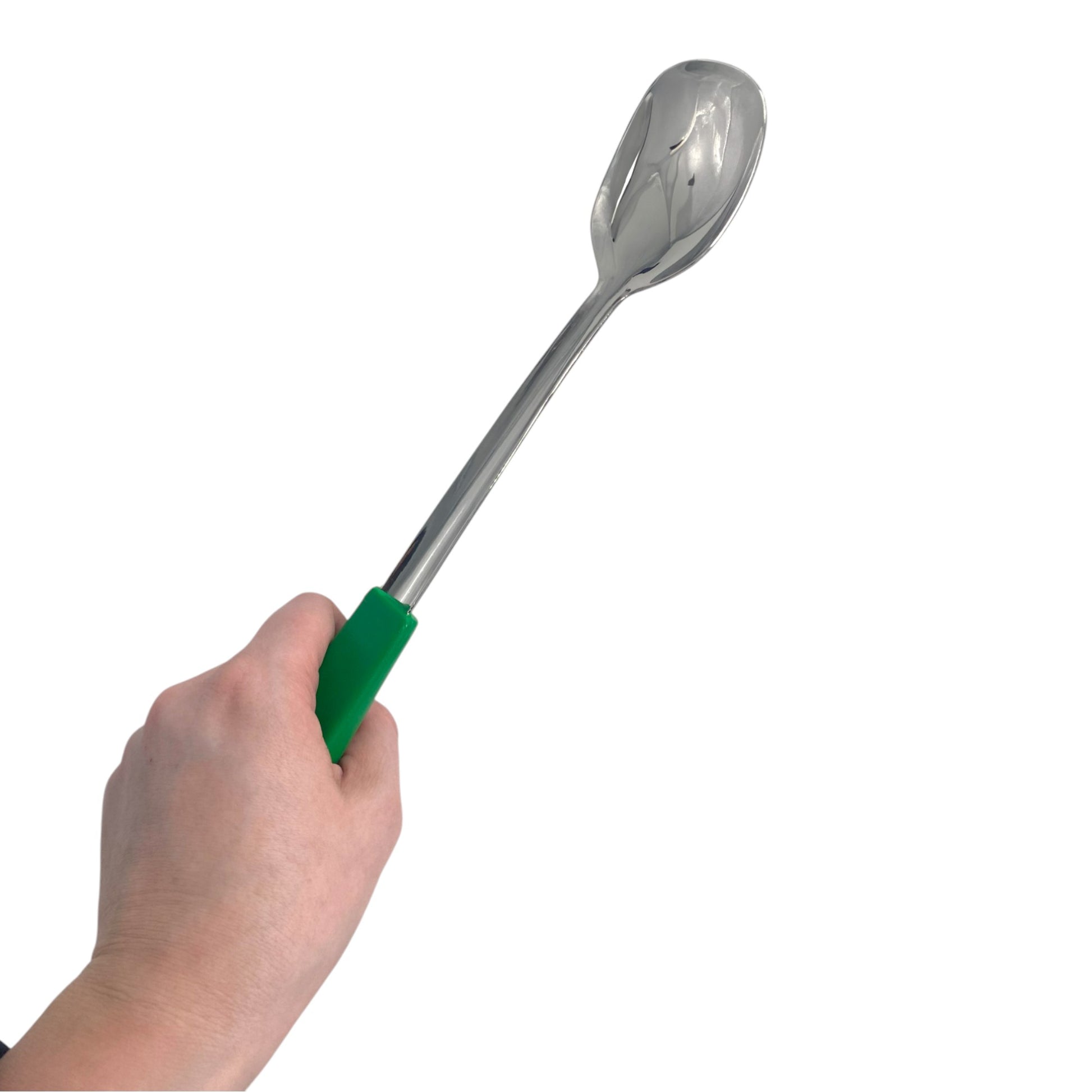 Le Buffet Solid Salad Serving Spoon Set – Stainless Steel with Heat-Resistant Handle (Green) - Premium Kitchen from Chabrias Ltd - Just £7.99! Shop now at Chabrias Ltd