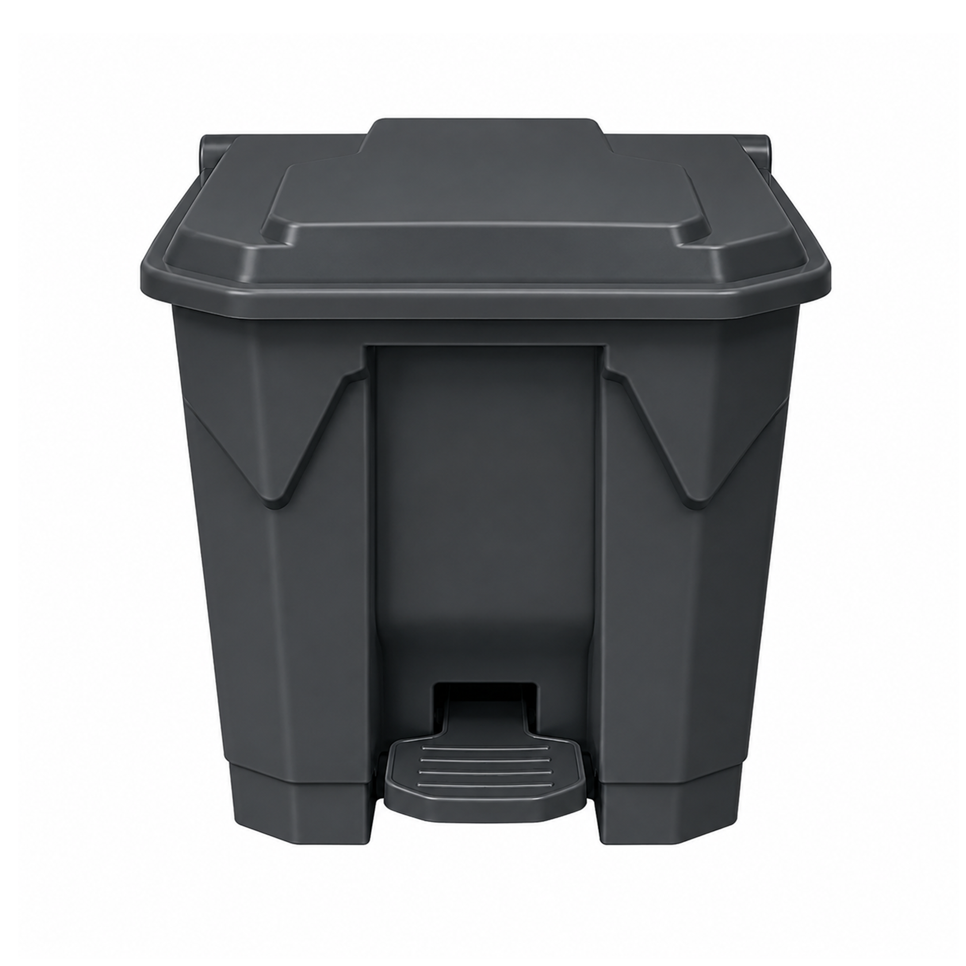 30L grey step-on pedal waste bin for kitchen office and clinical use
