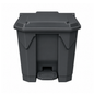 30L grey step-on pedal waste bin for kitchen office and clinical use