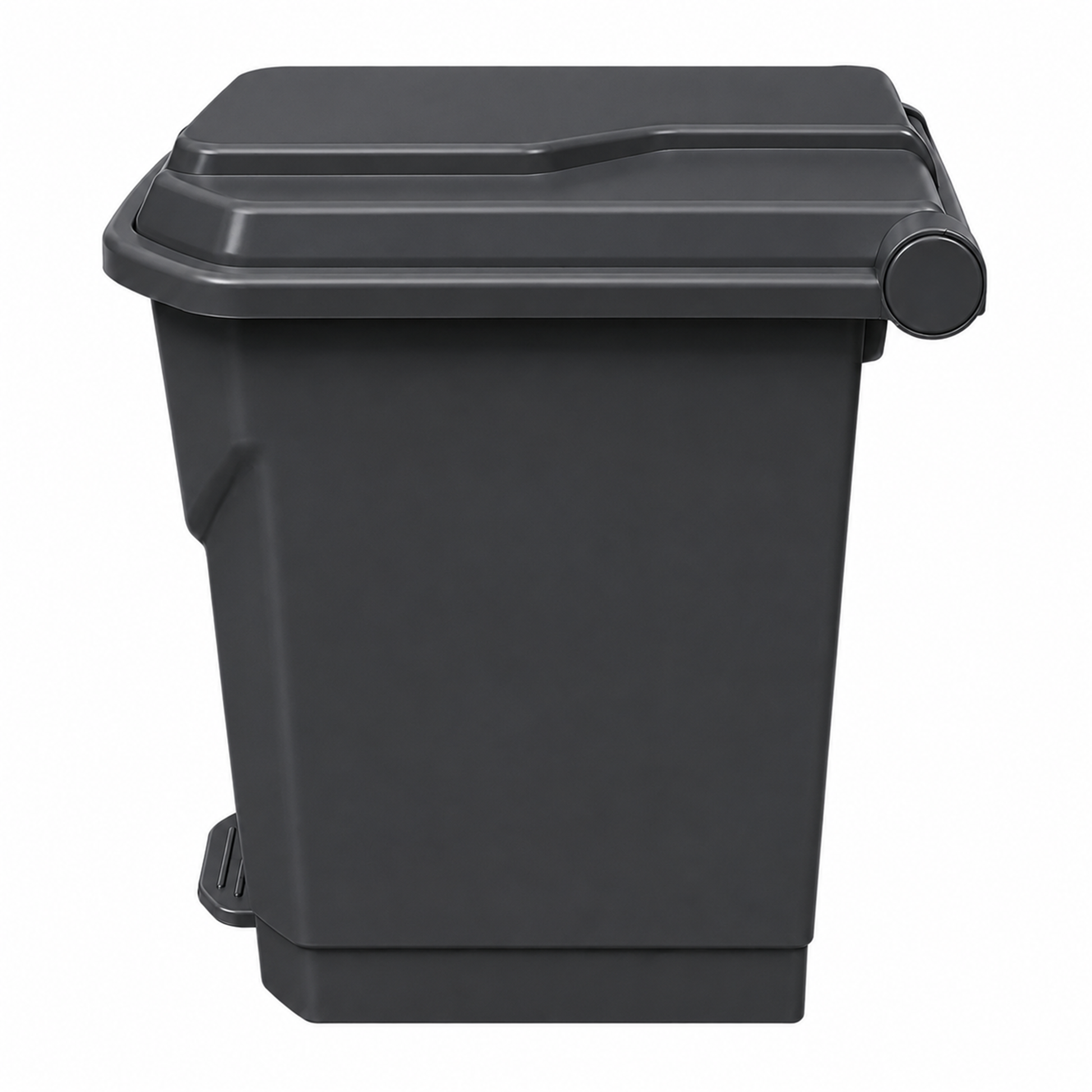 30L grey polypropylene pedal bin for offices schools clinics and care homes