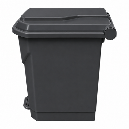 30L grey polypropylene pedal bin for offices schools clinics and care homes